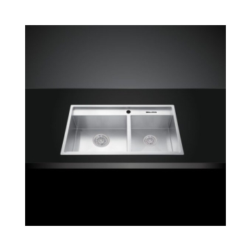 Chậu rửa bát inox 2 hố Malloca MS 6304