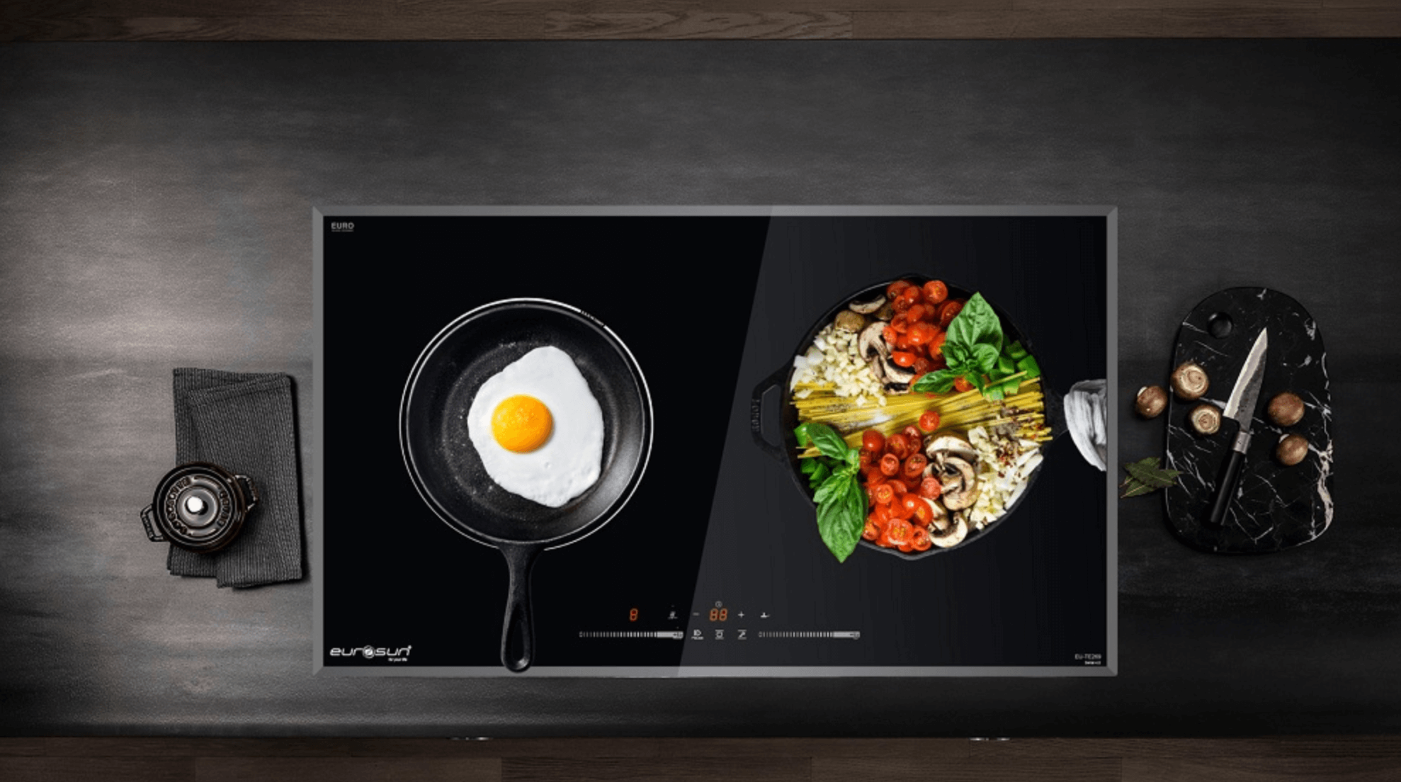 Bếp Điện Từ Eurosun EU-TE269S với hệ thống gia nhiệt kép hữu dụng