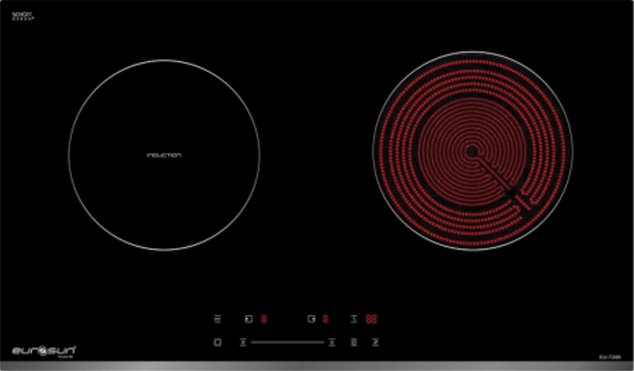 Bếp Điện Từ Eurosun EU-TE288 với hệ thống chương trình nấu toàn diện