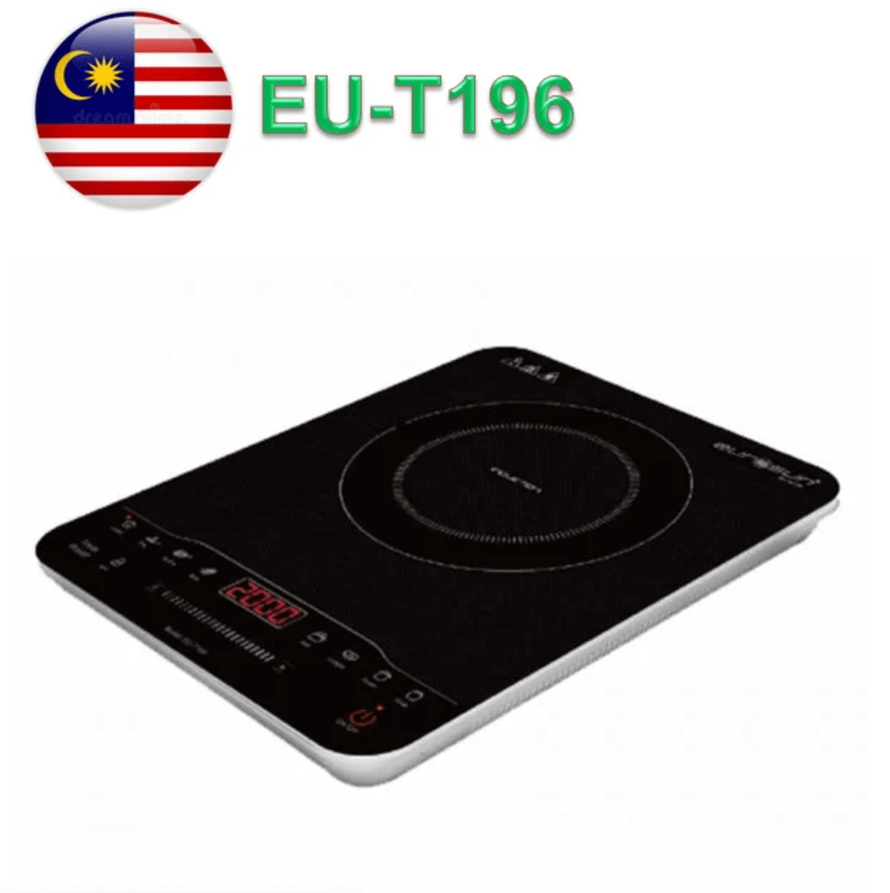 Bếp Từ Đơn Eurosun EU-T196 với mặt kính cường lực chịu nhiệt cao