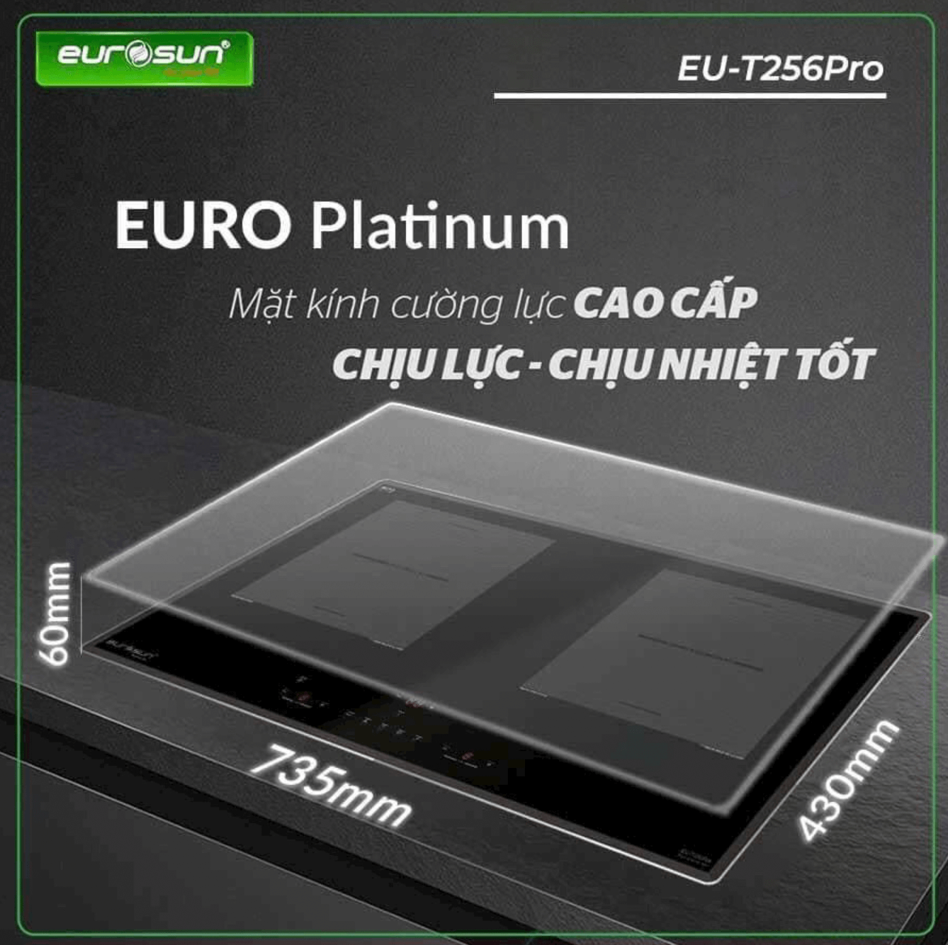 Bếp Từ EUROSUN EU-T256 Pro với những đặc điểm chuyên biệt