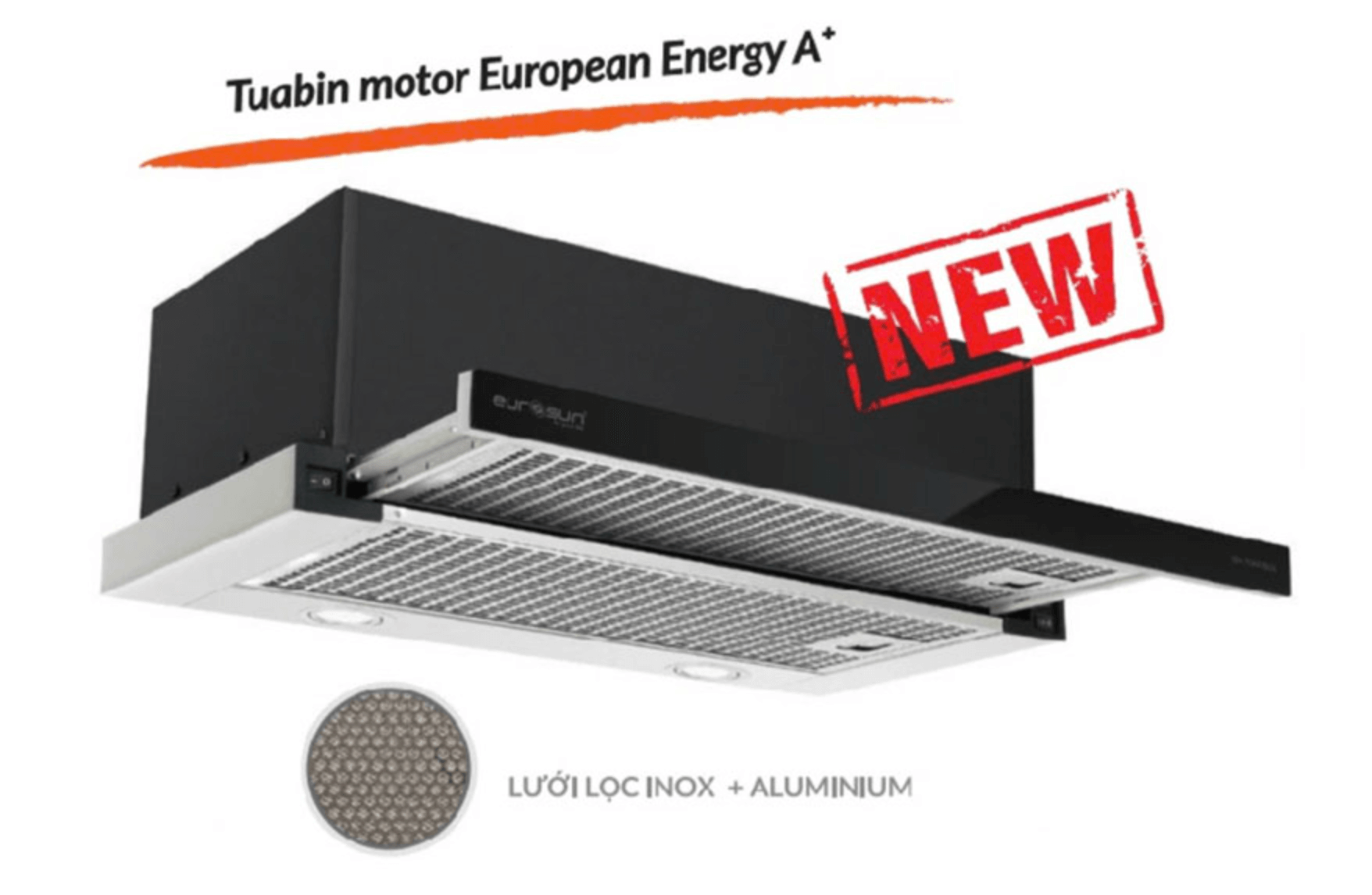 Máy Hút Mùi Âm Tủ Eurosun EH-70AF68B Với Hệ Thống Lọc Mỡ Và Chiếu Sáng Hiệu Quả