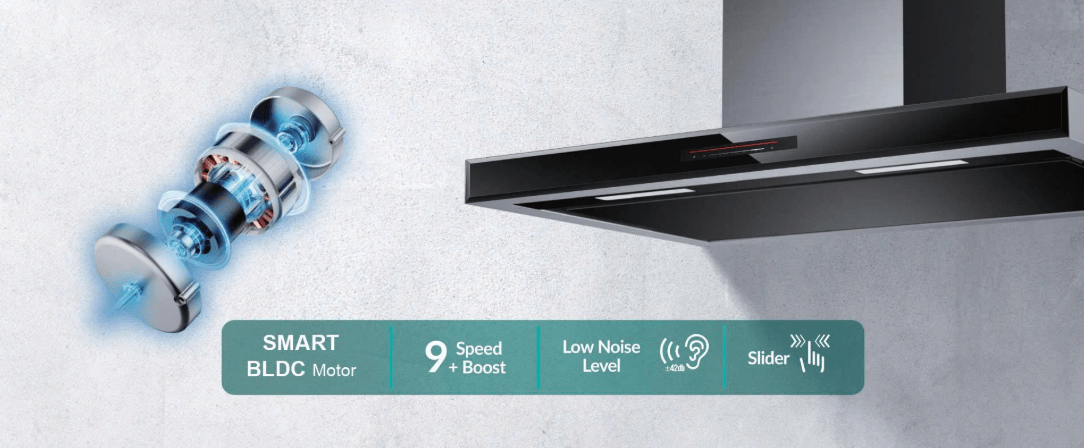 Máy Hút Mùi Treo Đảo GRANDX GX H90IL89 Nâng Tầm Giá Trị Bất Động Sản