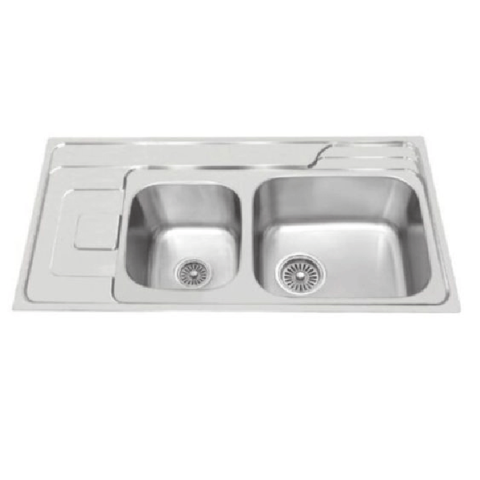 Chậu rửa bát inox 2 hố Malloca MS – 1005 NEW giúp không gian bếp nhà bạn trở nên sạch sẽ hơn