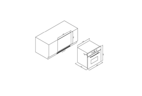 Thông số kỹ thuật Lò nướng âm tủ 56L Malloca EB-56ERG-5BC15