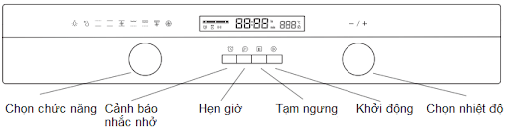 Bảng hướng dẫn vận hành Lò nướng âm tủ Malloca MOV-659S 