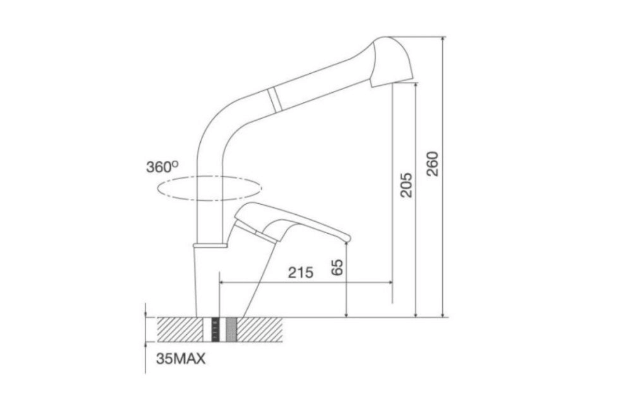 Thông số kỹ thuật Vòi rửa bát nóng lạnh Malloca K199T4